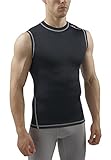 SUB Sports DUAL Mens Compression Top - Cap Sleeve All Season Base Layer