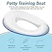 Magic Baby Potty Training Seat for Oval and Round Toilets | Easy Clean | Splash Guard | Wall Hanging Hook | Compact Storage Design | Suits Boys and Girls