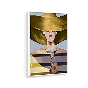 Framed Canvas Wall Art for Living Room, Bedroom Fashion Women Canvas Prints for Home Decoration Ready to Hanging - 16x24 inches