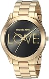 Michael Kors Women's 'Slim Runway' Quartz Stainless Steel Casual Watch, Color:Gold-Toned (Model: MK3803)