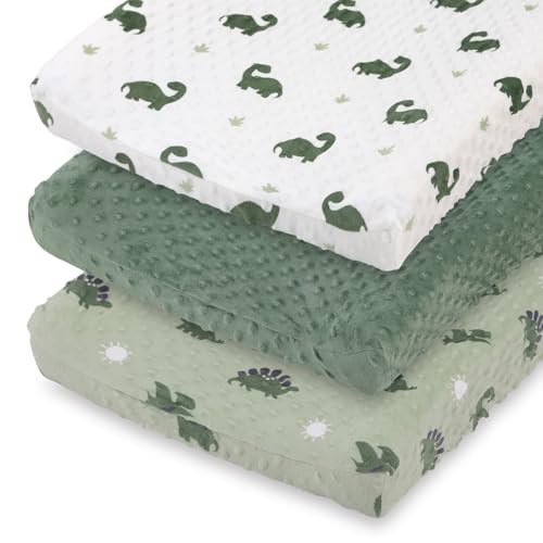 The Peanutshell Baby Changing Pad Covers Boy, Minky Changing Table Sheets, Dinosaur Nursery Decor, Sage Green Baby Items