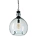 CASAMOTION Pendant Lights Kitchen Island Hand Blown Glass Pendant Lighting Large Drop Ceiling Hanging Vintage Chandelier Farmhouse Sunroom Dining Table Hallway Recycled Blue 13