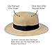 Pineapple&Star Sun Straw Fedora Beach Hat Fine Braid UPF50+ for Unisex