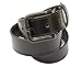 Ferrer New Men's Leather Metal free Belt: Carbon Fiber Buckle: Airport Friendly: Hypoallergenic TSA Belt (Black, 36