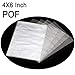 COQOFA POF Heat Shrink Wrap Bags 4x6 inch 200 pcs for Bath Bombs Soaps Bottles Cookies Crafts DIY Homemade Gifts Clear Sealer Film Non Toxic Soft DIY 100 Gauge