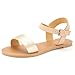 DREAM PAIRS HOBOO Women's Cute Open Toes One Band Ankle Strap Flexible Summer Flat Sandals New