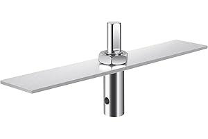 SFNSM Ice Fishing Auger Drill Attachment with 8.2in Metal Plate, Ice Fishing Gear Accessories, Soil Drilling and Digging Project, Fits 1/2" Drill Adapter Chuck, 1/4" Hole, Ideal Fishing Gifts for Men