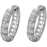 MIKAMU 14K Gold Hoop Earrings for Women CZ cubic zirconia Hoop Earrings for Women