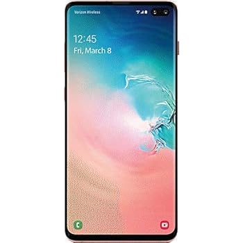 Samsung Galaxy S10+ Factory Unlocked Phone with 512GB (U.S. Warranty), Ceramic White (Renewed)