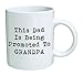 This Dad is being promoted to Grandpa, Retired And Funny - 11 OZ Coffee Mug - Inspirational - By A Mug To Keep TM