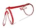 Rough Enough Clear Toiletry Bag for Women Men Travel Large Toiletry Bag Organizer Travel Essential First Aid Kit Bag with Zipper Handle Name Tag Label for Beach Sport School Waterproof in Red