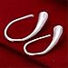 NYKKOLA Fashion Classic Jewelery Unique Simple Shiny Silver Plated Hoop Earrings