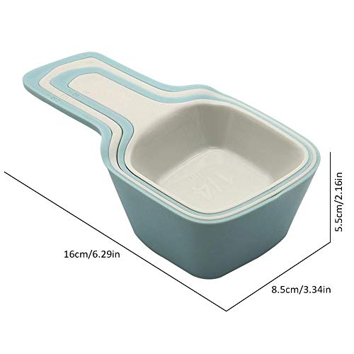 Biback Measuring Spoon Food Grade Plastic Four Set Measuring Spoon Measuring Cup Measuring Spoon Set Milk Powder Spoon Coffee Spoon Combination With Scale