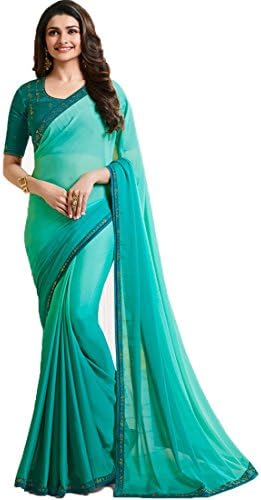 Dilse Fashion Designer Partywear Saree for Women's with Unstitched Blouse