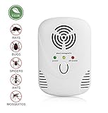 MangGou Pest Control,Ultrasonic Pest Repellent Plug in, Electronic Pest Reject,2 Band Tech Repels Mice, Rats, Roaches, flies,Mosquito, Spiders, Ants & Other Insects,Non-toxic Environment-friendly