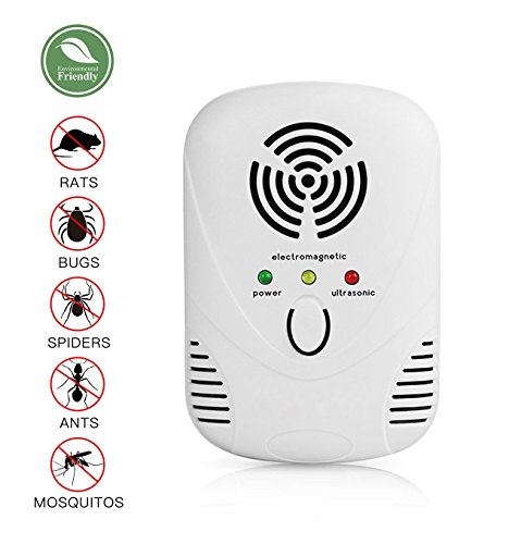 MangGou Pest Control,Ultrasonic Pest Repellent Plug in, Electronic Pest Reject,2 Band Tech Repels Mice, Rats, Roaches, flies ,Mosquito, Spiders, Ants & Other Insects,Non-toxic Environment-friendly