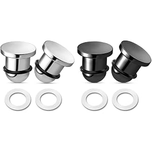 Casvort 4 PCS Unique 0.5mm Increments 16G-00G Comfy Pain-free Single Flared Dead Stretching Plugs, Hypoallergenic Stretch Fri