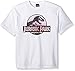 Jurassic Park Boy's 8-20 Safari Logo, White, Youth Medium