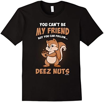Men's Deez Nuts T-Shirt 2XL Black