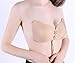 Women Self Adhesive Silicone Invisible Push-up Bras Pack of 2 (B, Black & Beige)