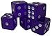 Brybelly Dice (100 Count), Purple, 19mm