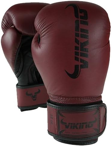 burgundy boxing gloves