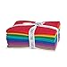Connecting Threads Color Wheel Premium Precut Quilting Fabric Bundle Fat Quarters (True Rainbow)