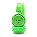 GranVela Q8 Wireless Bluetooth Headphones,Multifunction Foldable Headset with FM Radio, TF Card Player,Microphone and 3.5mm Detachable Cable，For Kids and Adults - Green