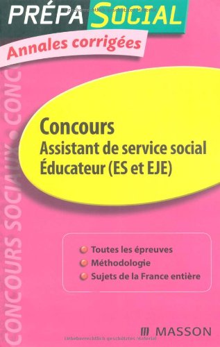 Concours assistant de service social, éducateur