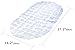 Surpahs Pebble Vinyl Non-Slip Bath and Shower Mat 2 Pcs Combo (Clear)