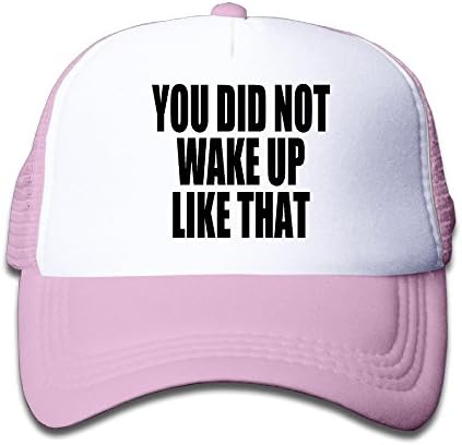 GuiH You Did Not Wake Up Like That Children Outdoor Mesh Hat Mountaineering Caps Hats Adjustable Pink