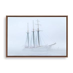 Framed Canvas Wall Art Voyage Canvas Prints Home Artwork Decoration for Living Room,Bedroom - 16x24 inches