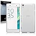Xperia XA Covers, Terrapin Sony Xperia XA Case - TPU Gel - Slim Design - Durable Shock Absorbing - Back Protector - Clear