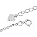 LovelyCharms 925 Sterling Silver Jewish Star Of David Chain Anklet Ankle Bracelets