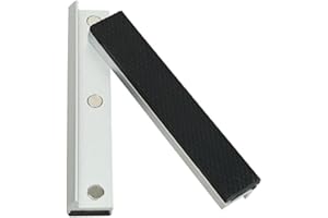 2-Pack Soft Pad Jaws for Metal Vise, 3-8 Inch Rubber Bench Vice Protectors with Aluminum Alloy Core, Anti-Slip Emery Pattern 