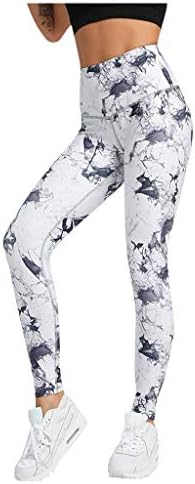 Womens Athletic Sport Yoga Pants Printed Workout Hip High Waist Leggings Fitness Workout Tights