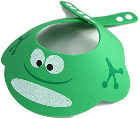 Strawberry Farms Adjustable 2 in 1 Baby Shower Cap and Sun Hat, Green Frog