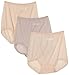 Bali Women's 3-Pack Skimp Skamp Brief Panties,2 Mocha Mist/1 Rosewood, Size 8