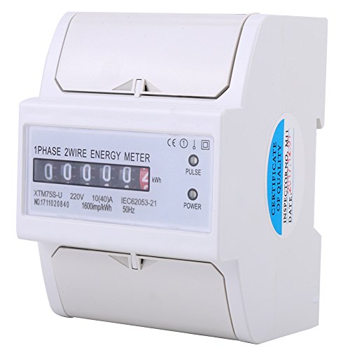 220V 10-40A kWh Meter Digital LCD Single-phase 4P DIN-Rail Electric Energy Meter XTM75S-U smart meter energy monitor electric meter electricity usage monitor