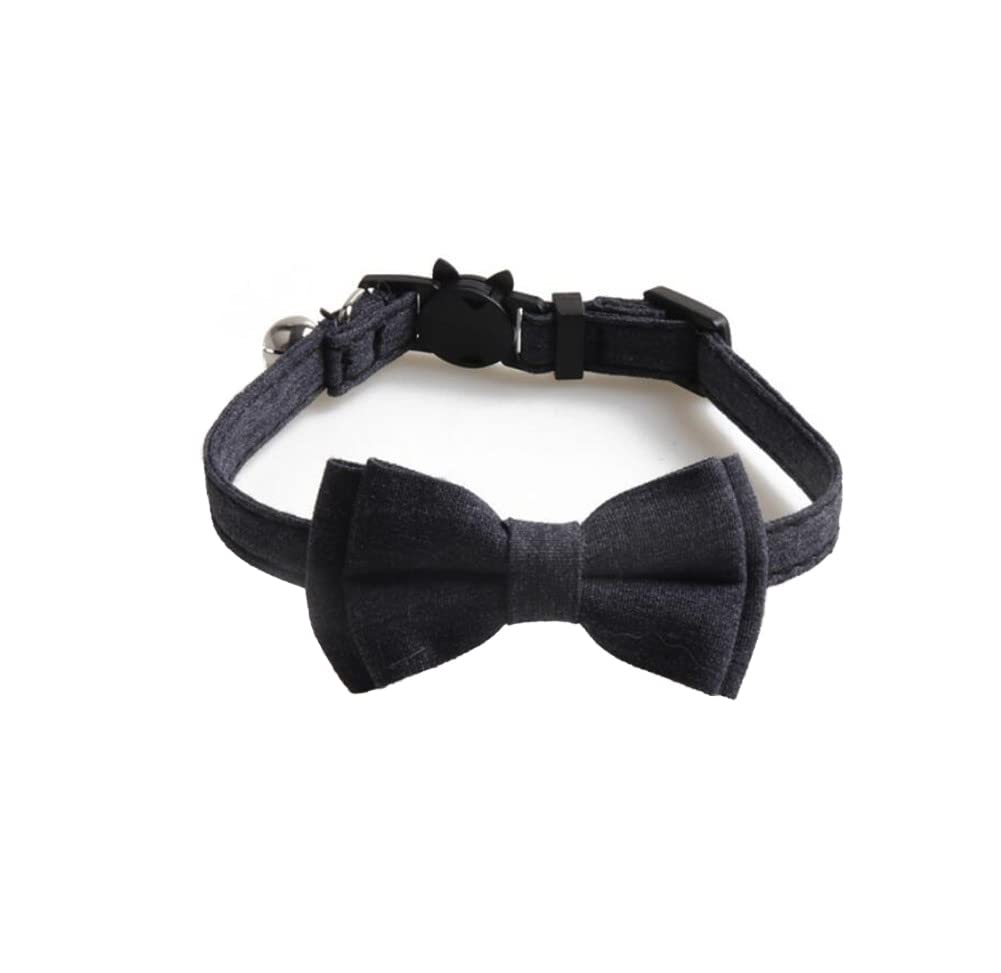 DUORUIMI Cat Collar with Bell Bow Tie Safety Quick Release Adjustable for Pets Kitten — image 1