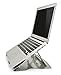 Aidata LHA-3 LAPstand Aluminum Portable Laptop Ultrastand, Silver, Adjustable Platform with 6 Viewing Angles, 20, 22.5, 25, 35, 40 and 45