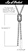 Suyi Trendy Crystal Long Necklace All-Match Style Shining Clothing Sweater Chain Black