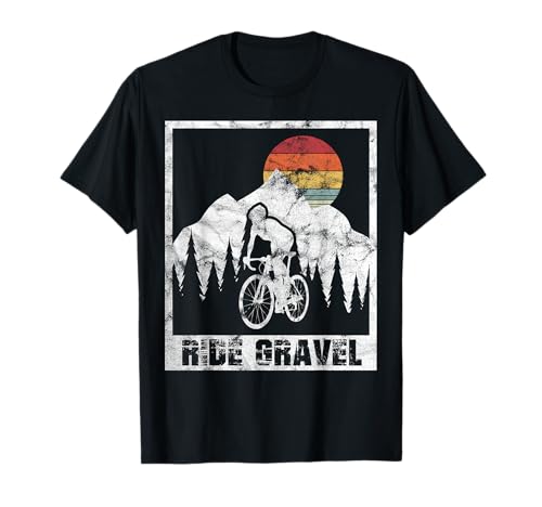 Vintage Gravel Bike Road Bike Ride Gravel Cyclocross Gift T-Shirt