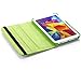 AiSMei Tab 4 8.0 Case, Rotating Stand Case For Samsung Galaxy Tab 4 8.0 SM-T330NU SM-T331, SM-T337 8-Inch Tablet PC, 8inch PU Leather Case + Bonus Stylus + Screen Protector - Green