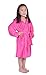 Texere Kid's Hooded Terry Cloth Bathrobe (French Rose, Small) Best Gifts for Niece Nephew KB0101-FRR-S