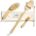 Blu Oasis Premium 3 Piece Dry Brush Set with Travel Bag - Includes Facial Brush and Body Brushes - Exfoliates and Revives Dry Winter Skin, Reduces Appearance of Cellulite & Promotes Lymphatic Flow