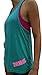 SoRock Fitness Moves Singlet Tank Top Small Turquoise