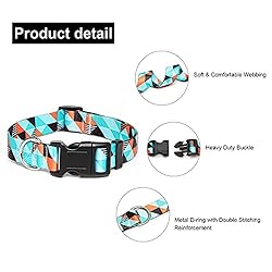 Suredoo Adjustable Dog Collar with Patterns, Ultra