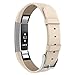 SWEES Genuine Leather Bands Compatible with Alta & Alta HR, Genuine Leather Band with Buckle Replacement Wristband Small & Large Women Men, Silver, Gold, Black, Brown, Pink, Grey