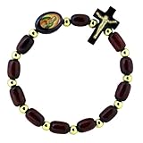 Decade Rosary Wooden Bracelet of Our Lady of Guadalupe - Made in Brazil